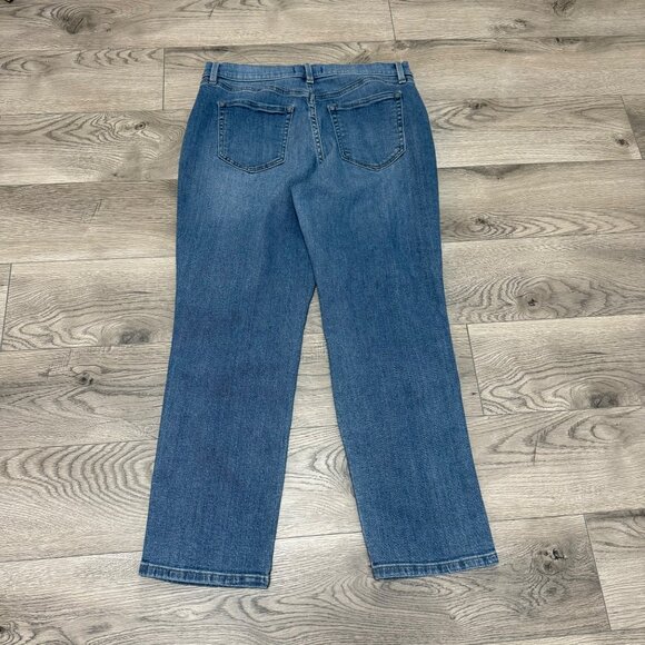 Studio Blue Distressed Ankle Jeans Straight Leg Ripped Up Womens Size 31 Denim - Picture 14 of 14